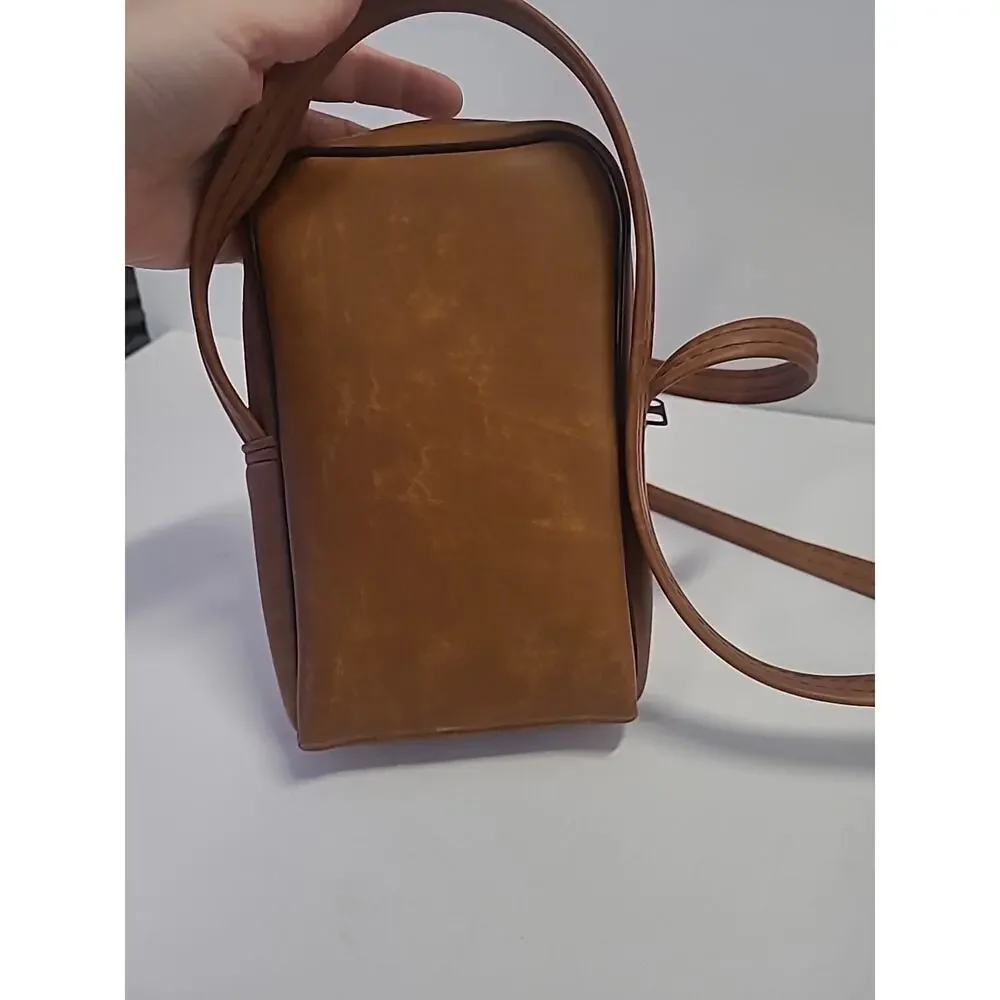 Kodak Ektra Vintage Crossbody Camera Shoulder Carry Bag Tote Leather Brown
